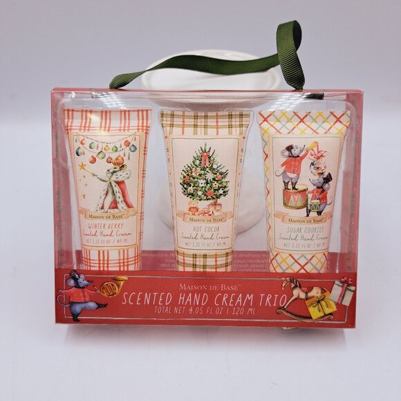 Holiday Bath & Body 3 Hand Cream Christmas Winter Berry, Hot Cocoa, Sugar Cookie - Picture 1 of 7